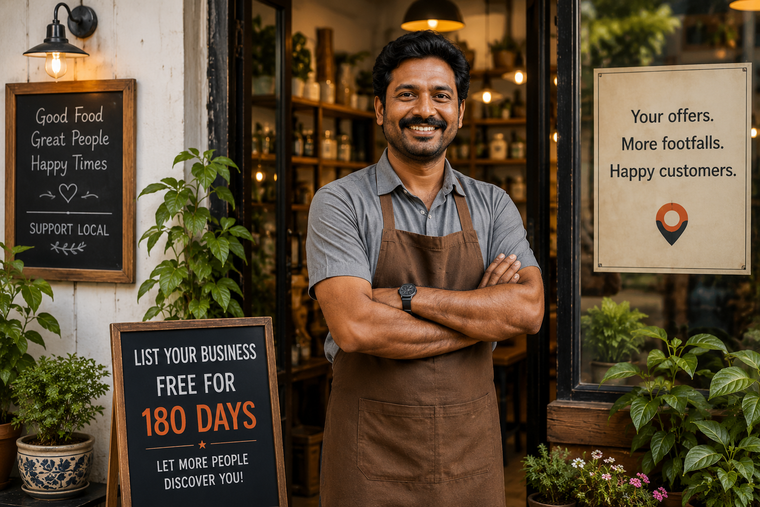 Shop owner viewing OffersPoint merchant dashboard