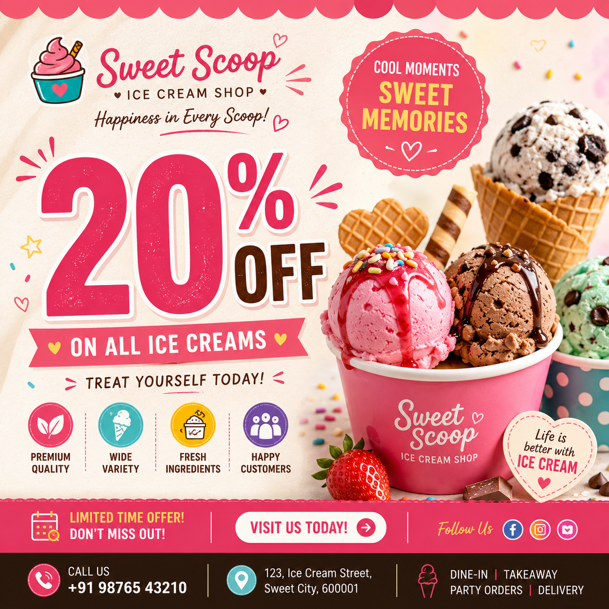 Ice cream shop